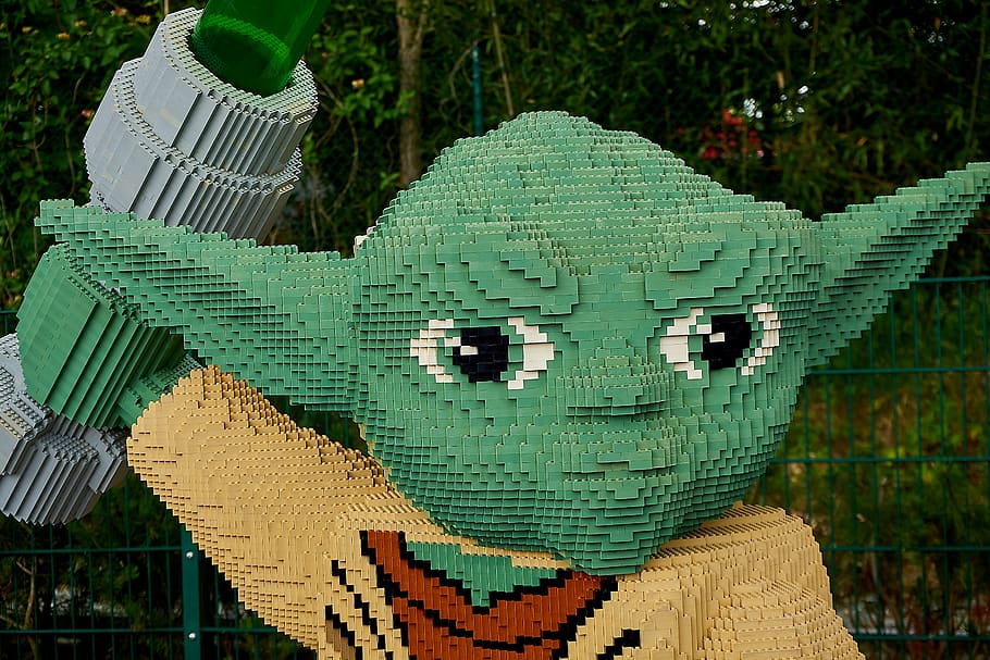 Legoland, Starwars, Yoda, Kriegder Star, Lego Blocks, - Baby Yoda Chrismas Memw - HD Wallpaper 