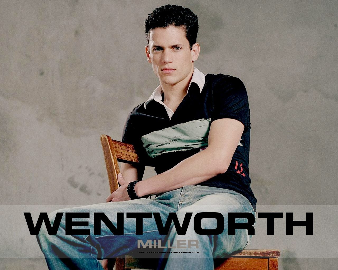 Wentworth Miller Wallpaper - Wentworth Miller With Hair - HD Wallpaper 