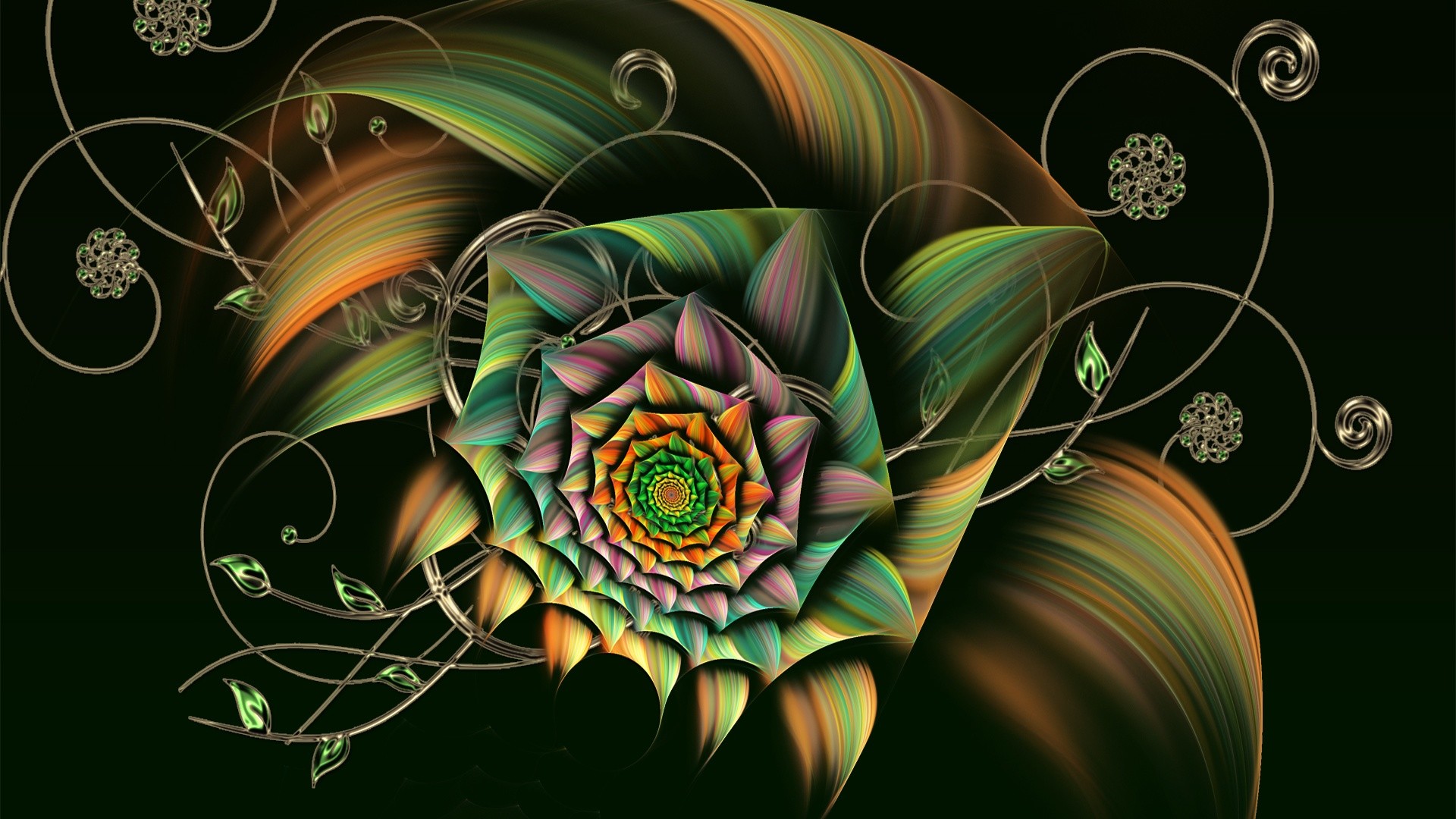 Data Src Cool Diamond Wallpapers For Desktop For Phone - Fractal Art - HD Wallpaper 