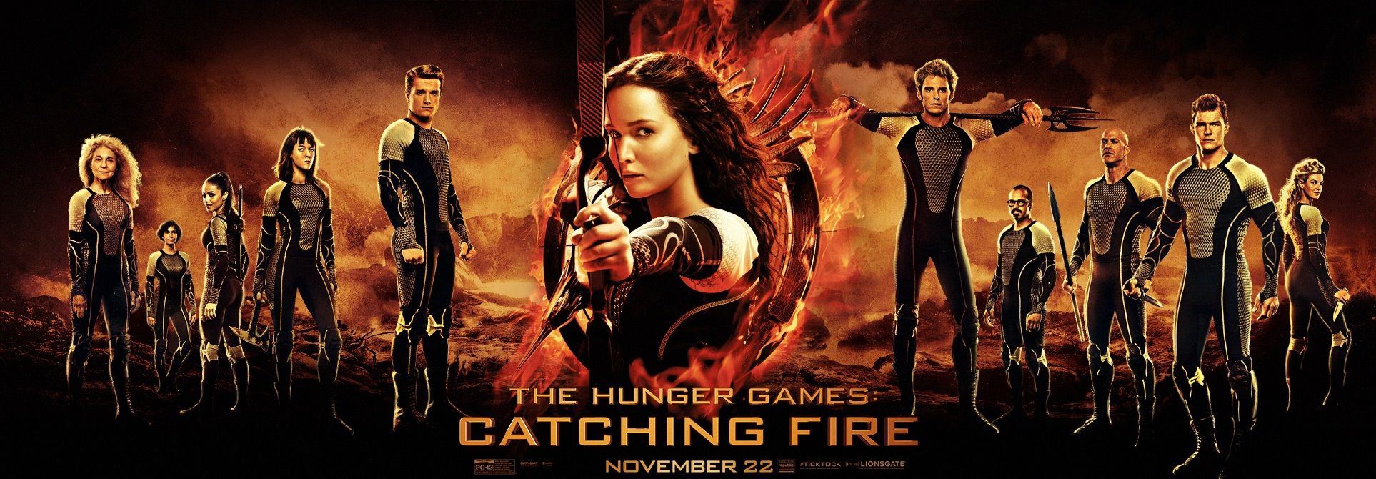 Hunger Games Cast Poster - HD Wallpaper 