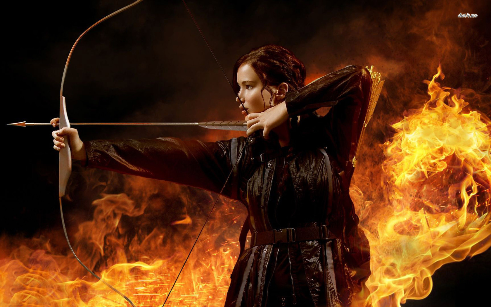 Hunger Games Cover Bow - HD Wallpaper 