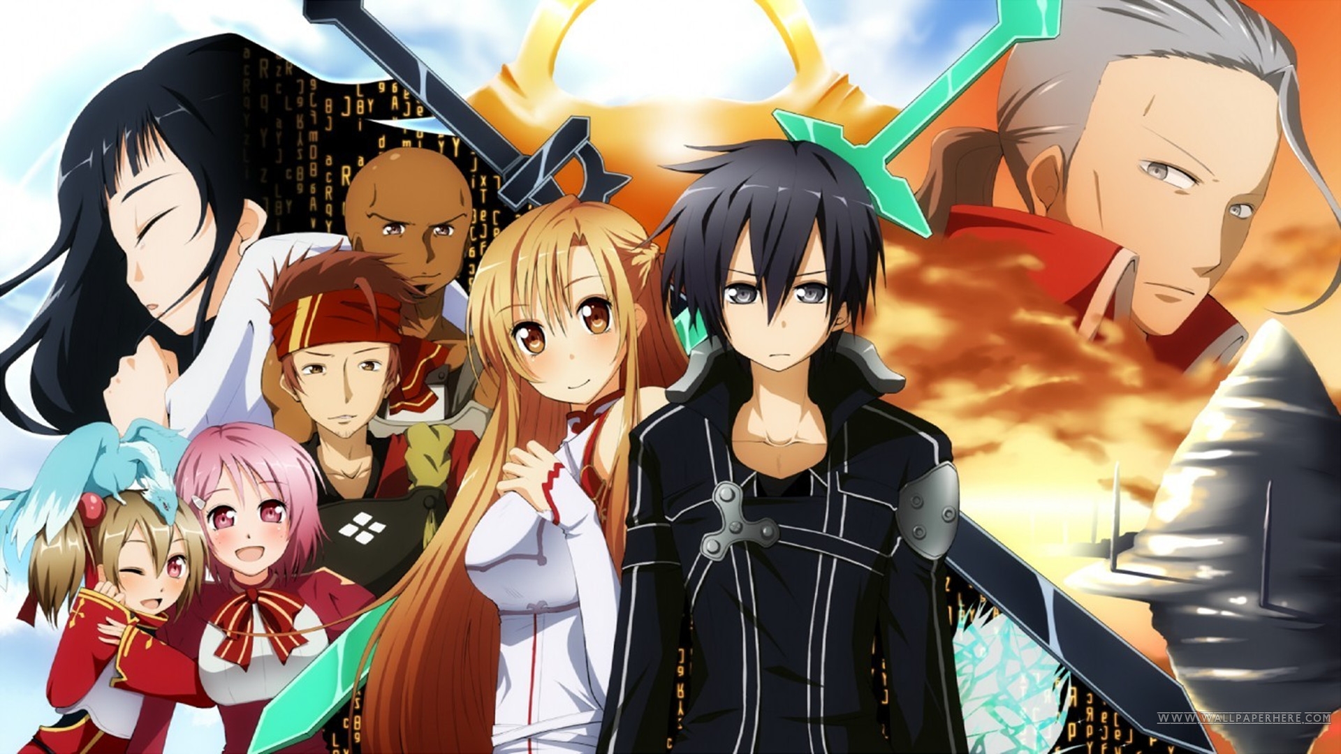 Sword Art Online Anime Desktop Wallpaper Download - Sword Art Online ภาค 1 - HD Wallpaper 