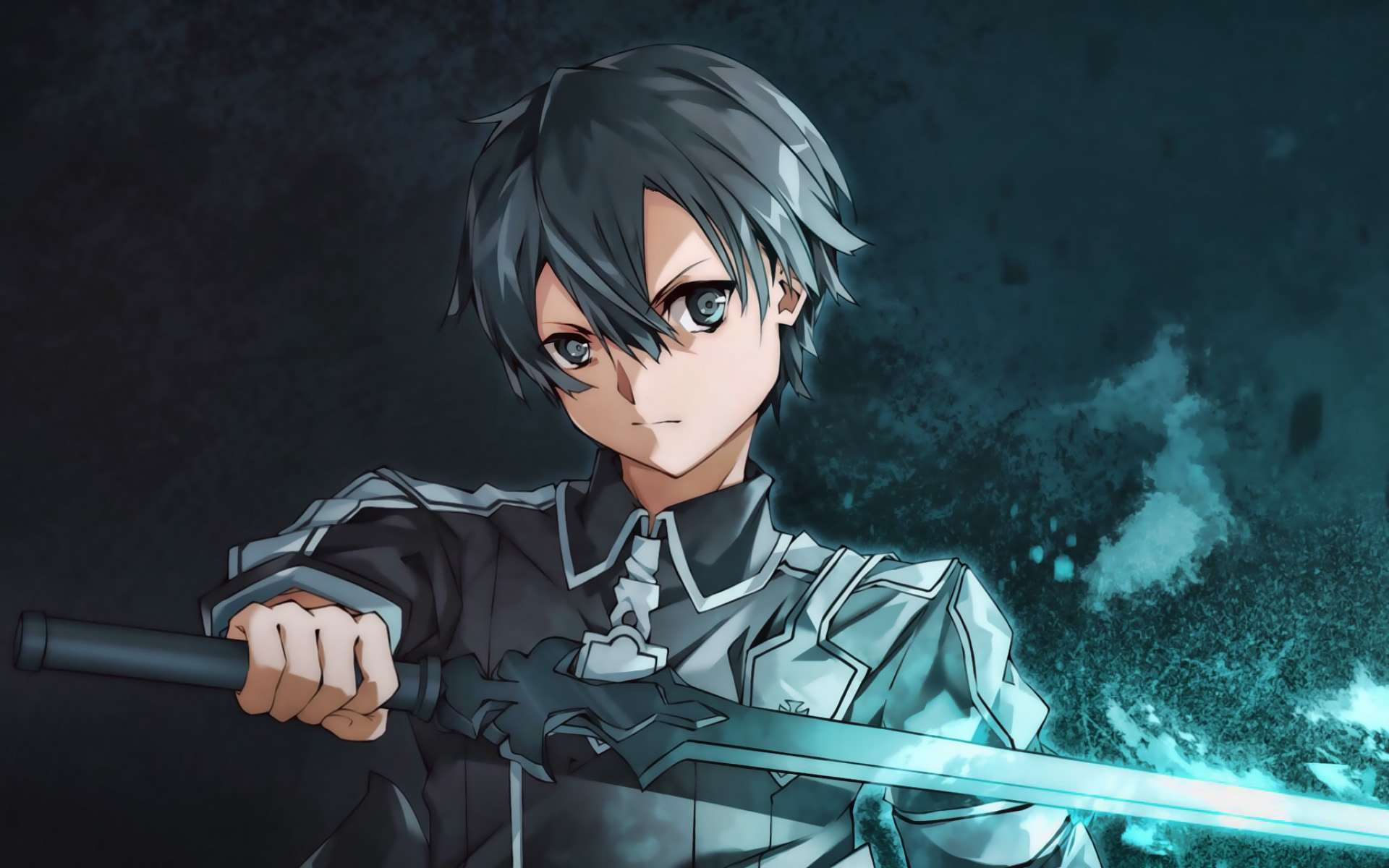 Kirito With Sword, Kazuto Kirigaya, Manga, Artwork, - Kirito Fond D Écran - HD Wallpaper 
