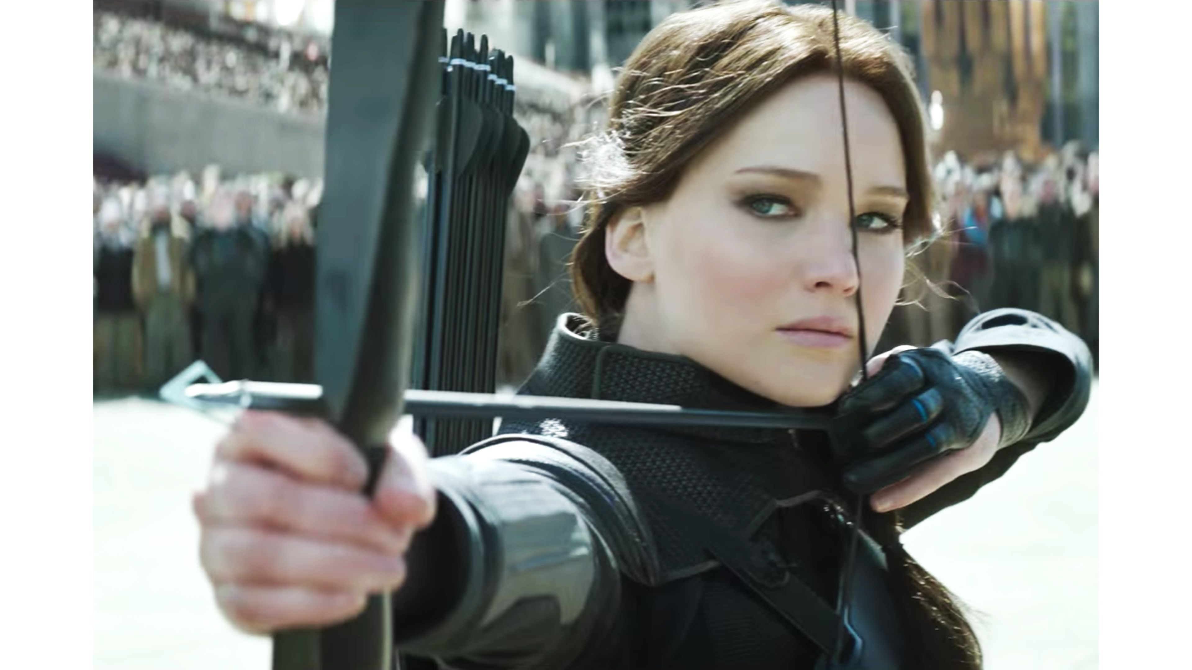 Popular The Hunger Games Mockingjay Part 2 Wallpaper - Hunger Games Bow Shooting - HD Wallpaper 