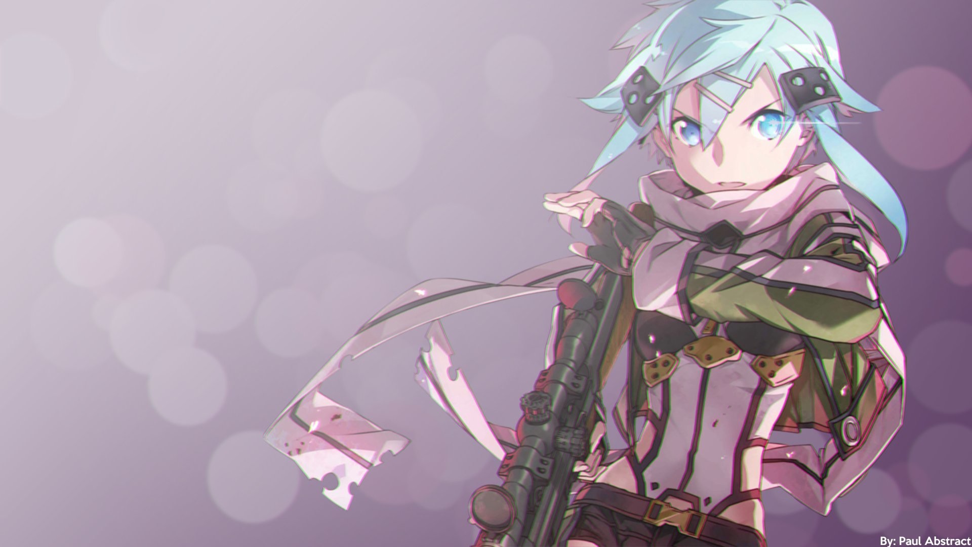 Anime Wallpaper Sword Art Online Sinon - HD Wallpaper 