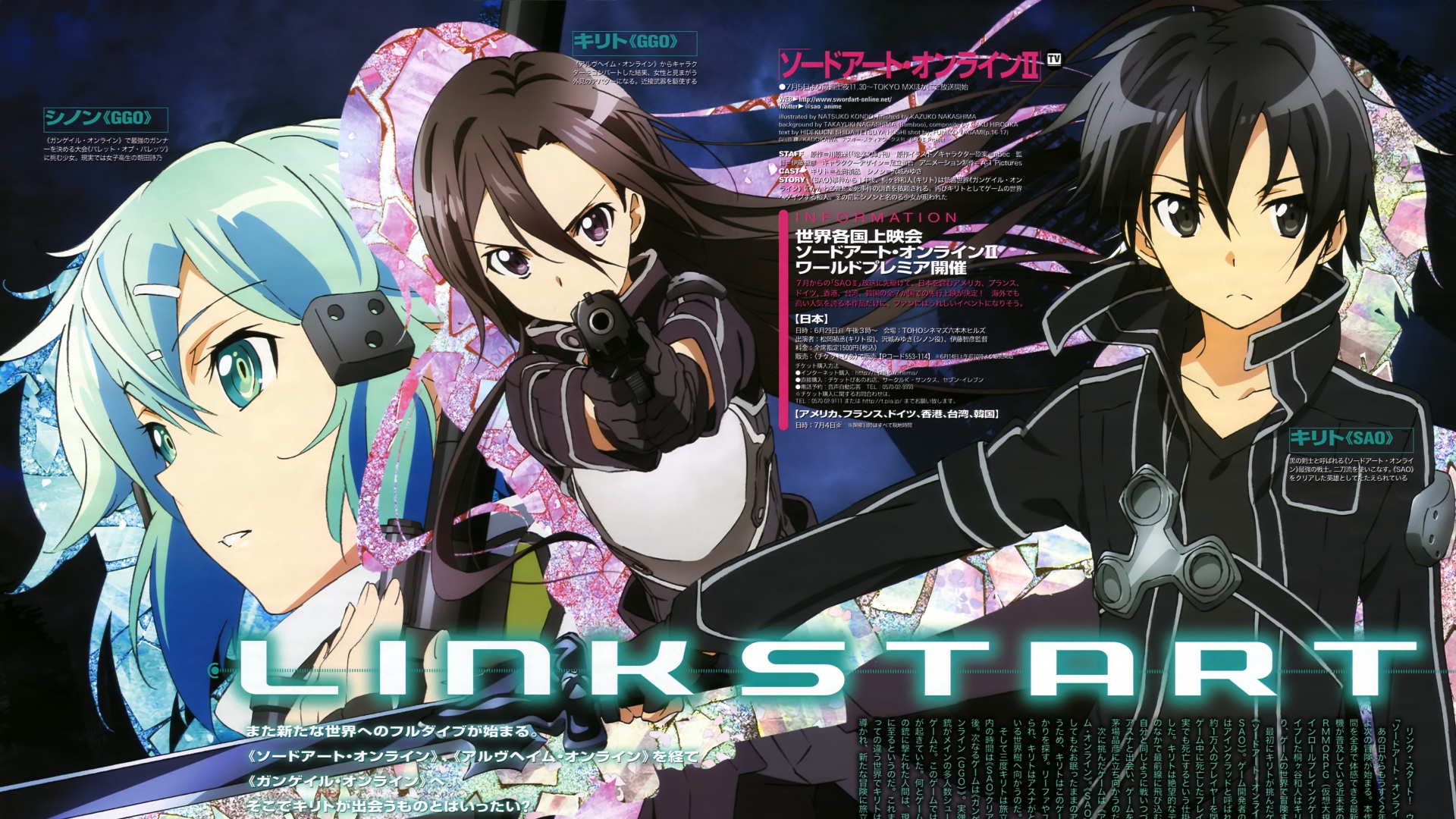 Wallpaper Sword Art Online Poster Main Characters Sword Art Online Wallpaper Mobile 19x1080 Wallpaper Teahub Io