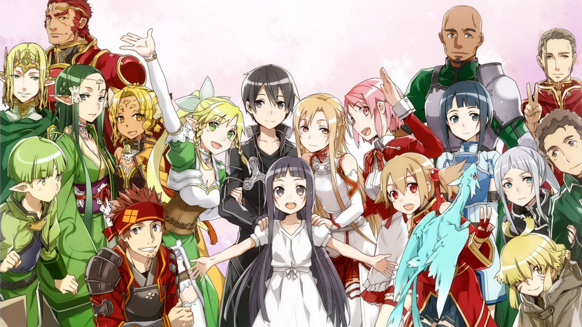 Sword Art Online Wallpaper All Characters - HD Wallpaper 
