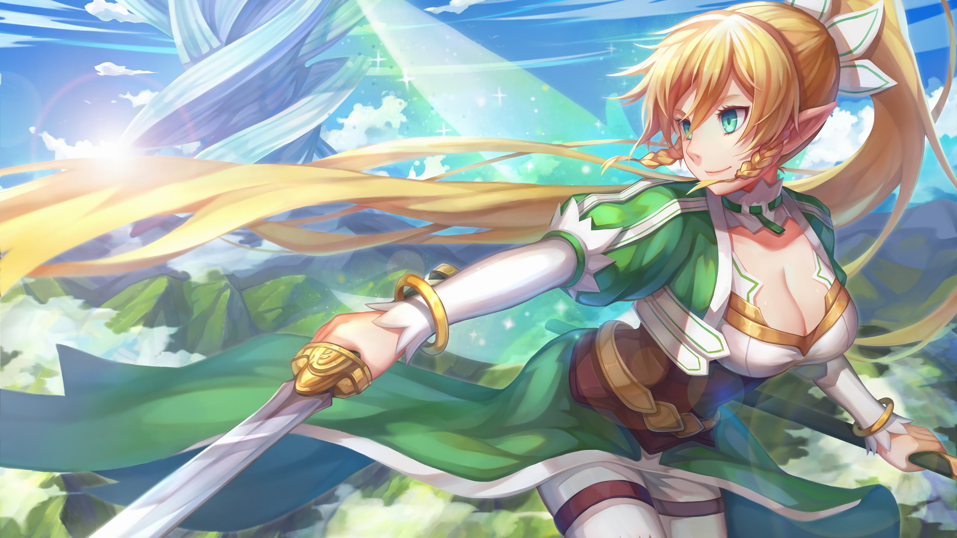 Sword Art Online Leafa Background - HD Wallpaper 