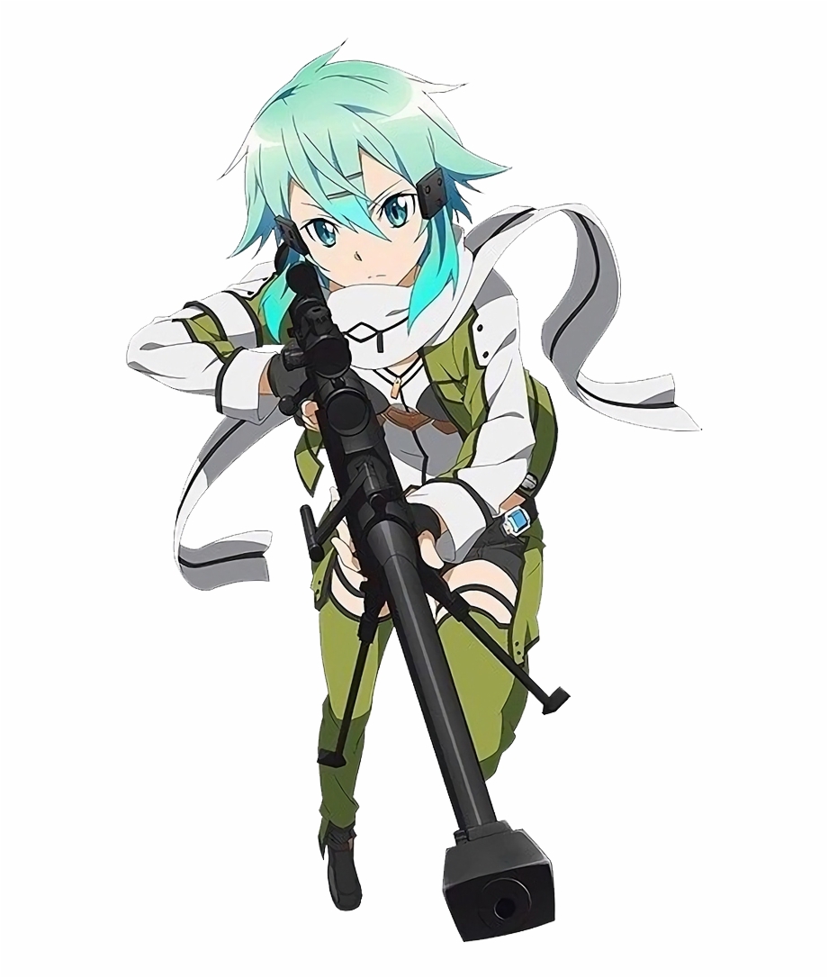 Asada Shino Wallpaper Phone, Transparent Png Download - Sinon Sao Png - HD Wallpaper 