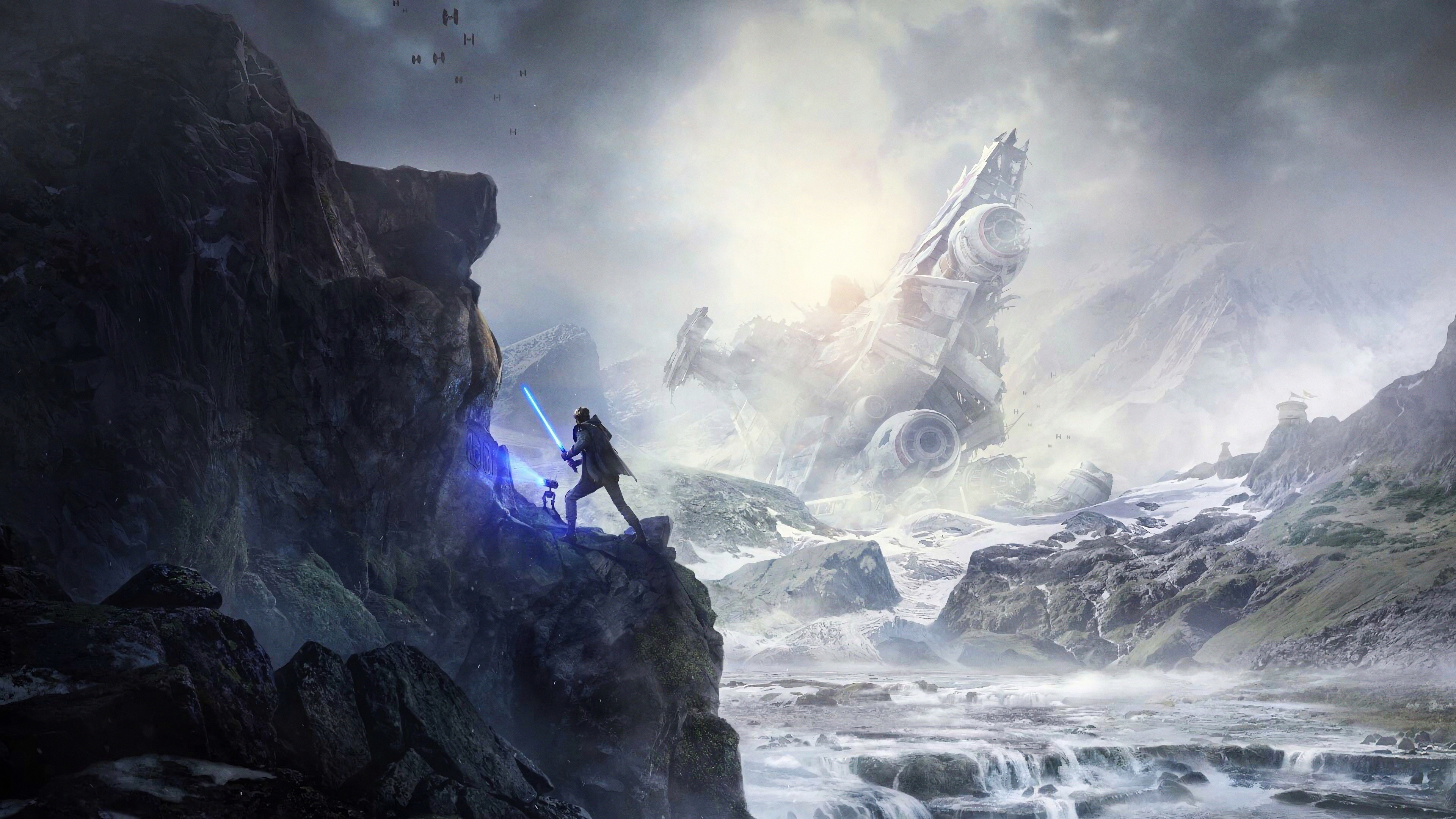 Star Wars Jedi Fallen Order, 4k, - Star Wars Jedi Fallen Order - HD Wallpaper 