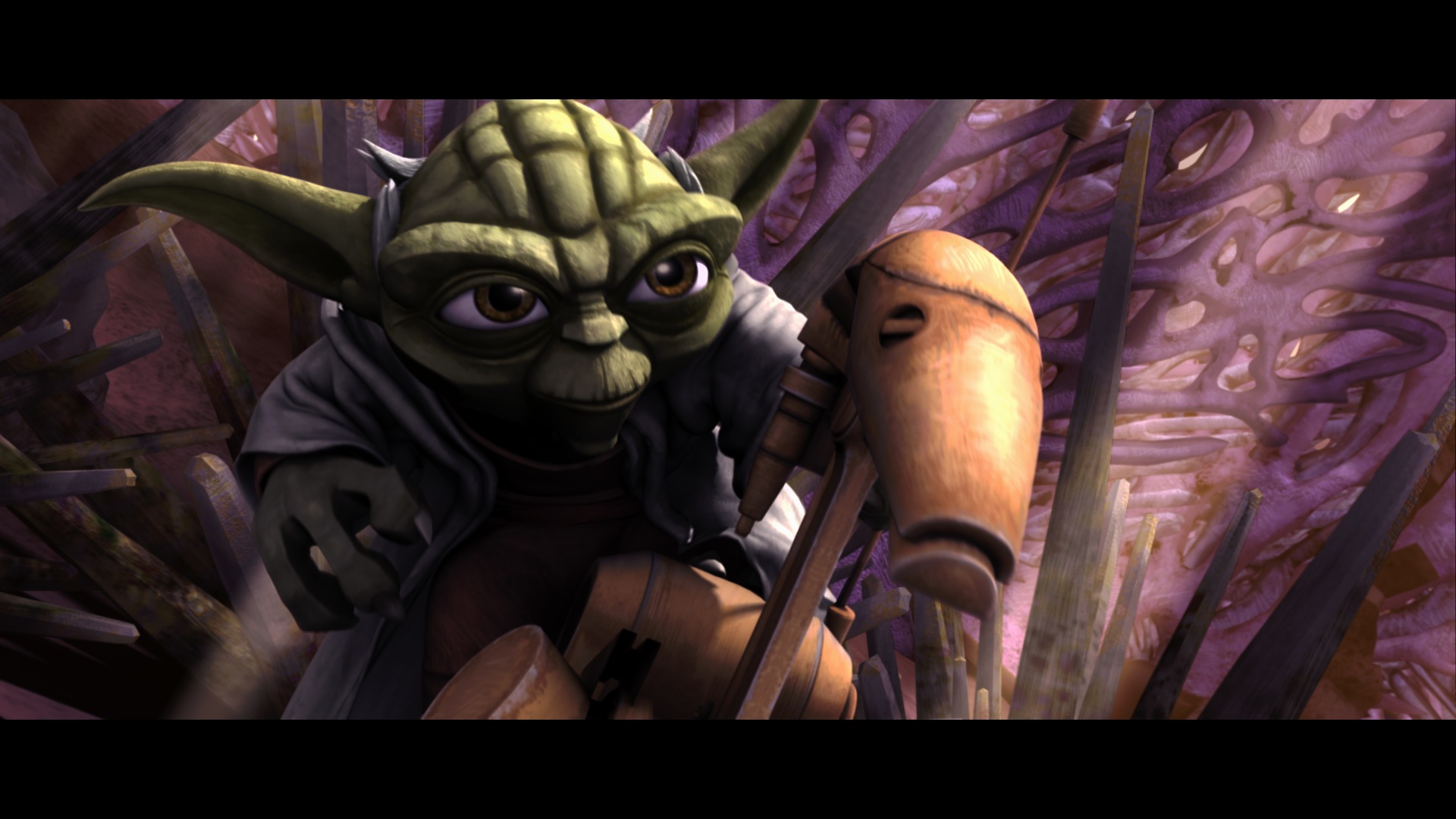 Star Wars The Clone Wars Yoda Wallpaper - Star Wars The Clone Wars - HD Wallpaper 