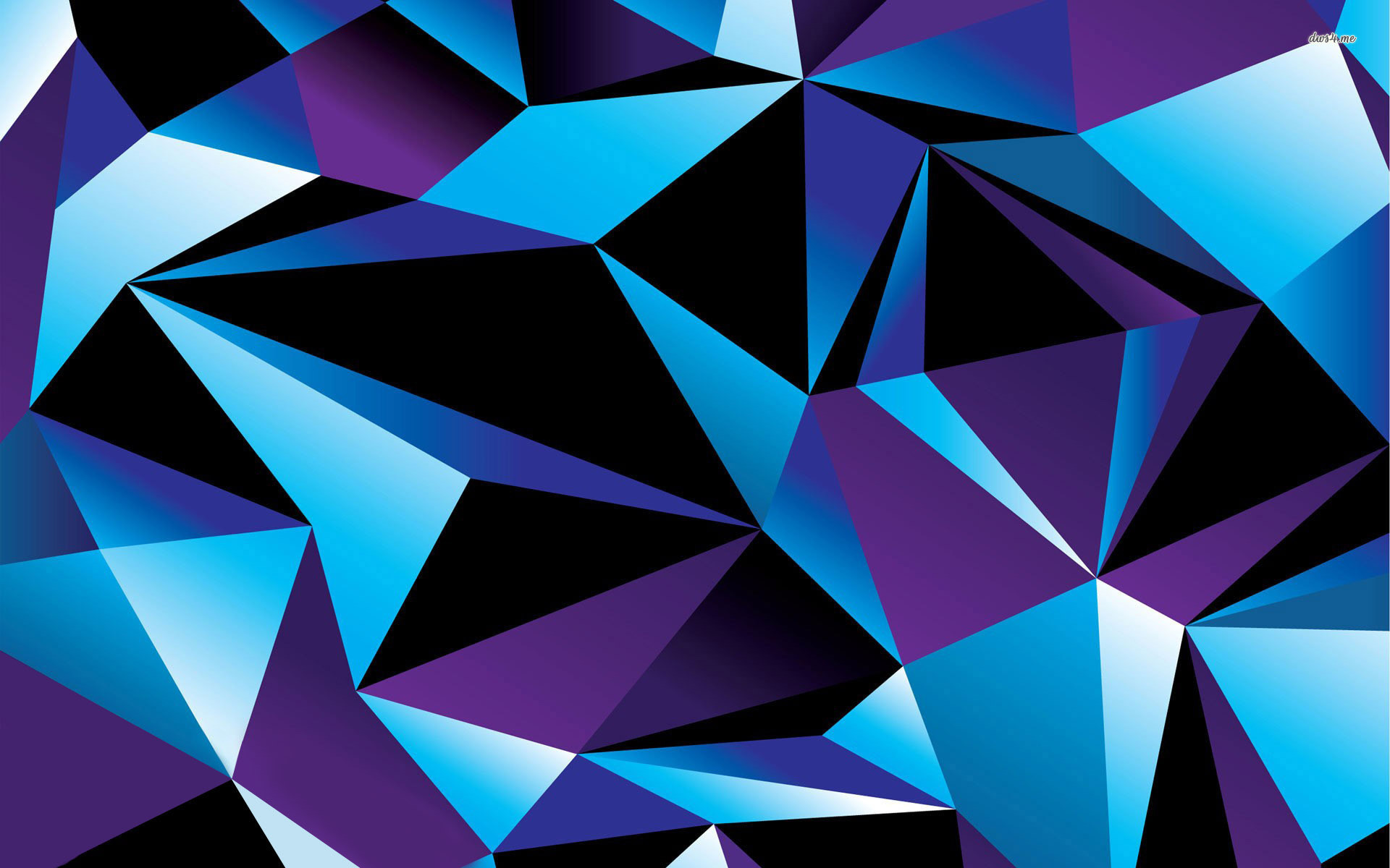 Purple And Blue Geometric - HD Wallpaper 