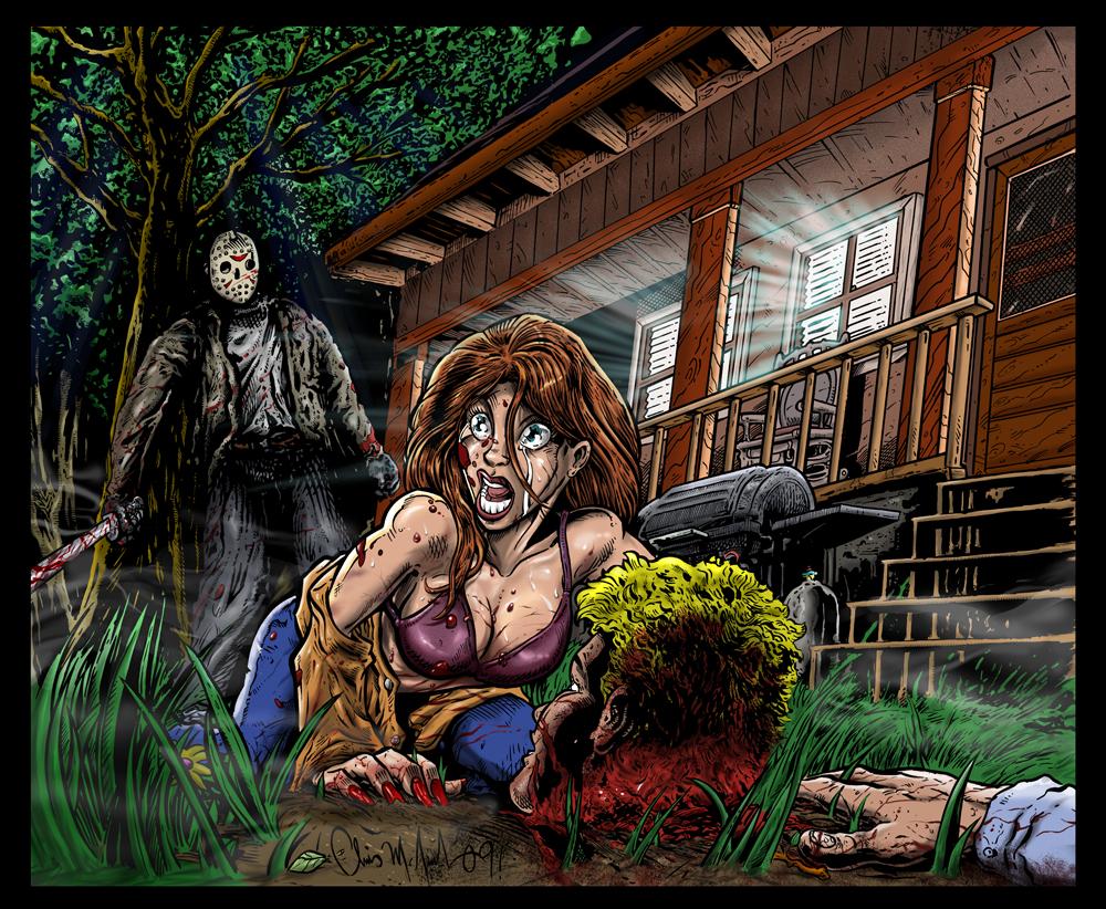 Friday The 13th Wallpaper - Cartoon Friday The 13th - HD Wallpaper 