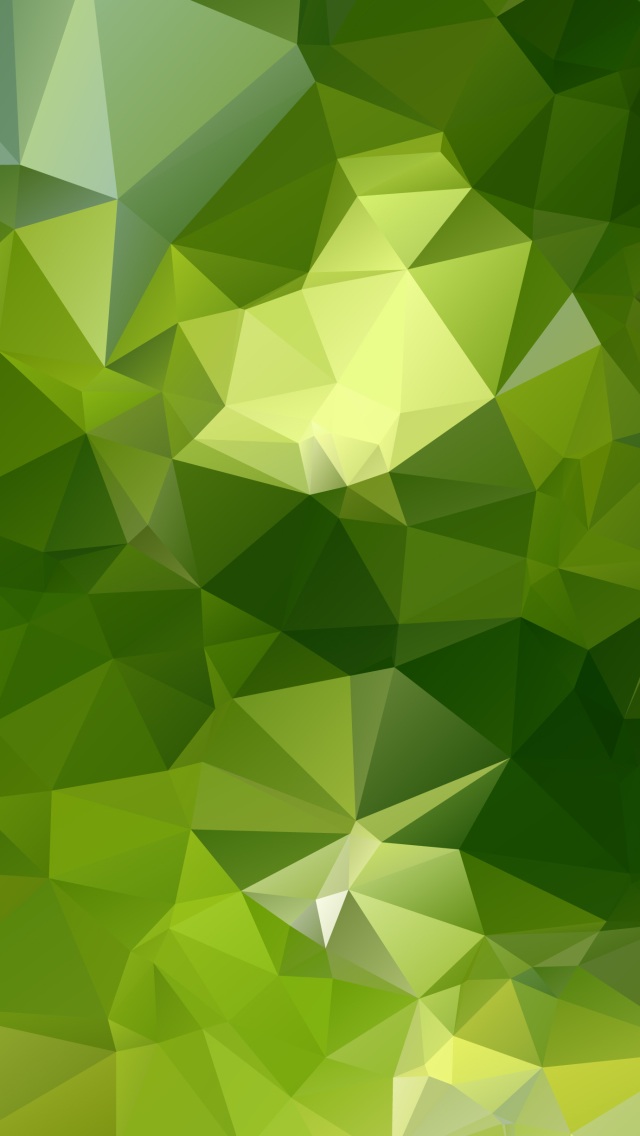 Green Iphone Wallpaper Polygons - HD Wallpaper 