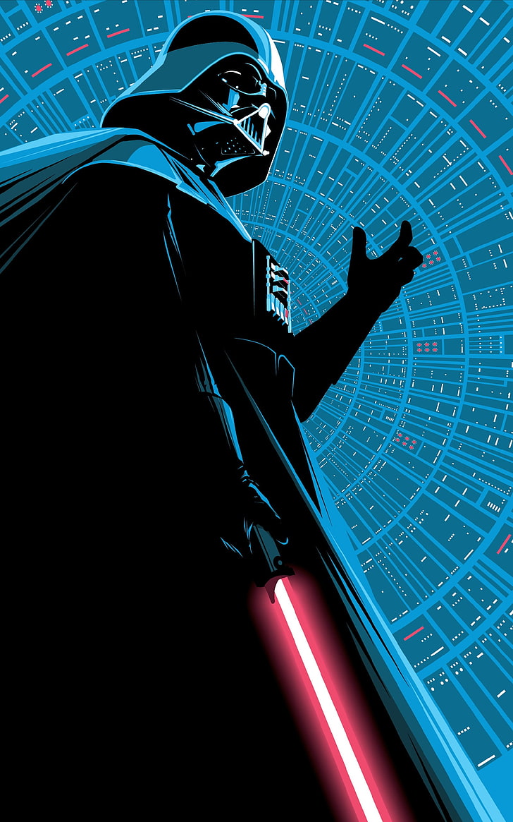 Star Wars Darth Vader Wallpaper, Minimalism, Lightsaber, - HD Wallpaper 