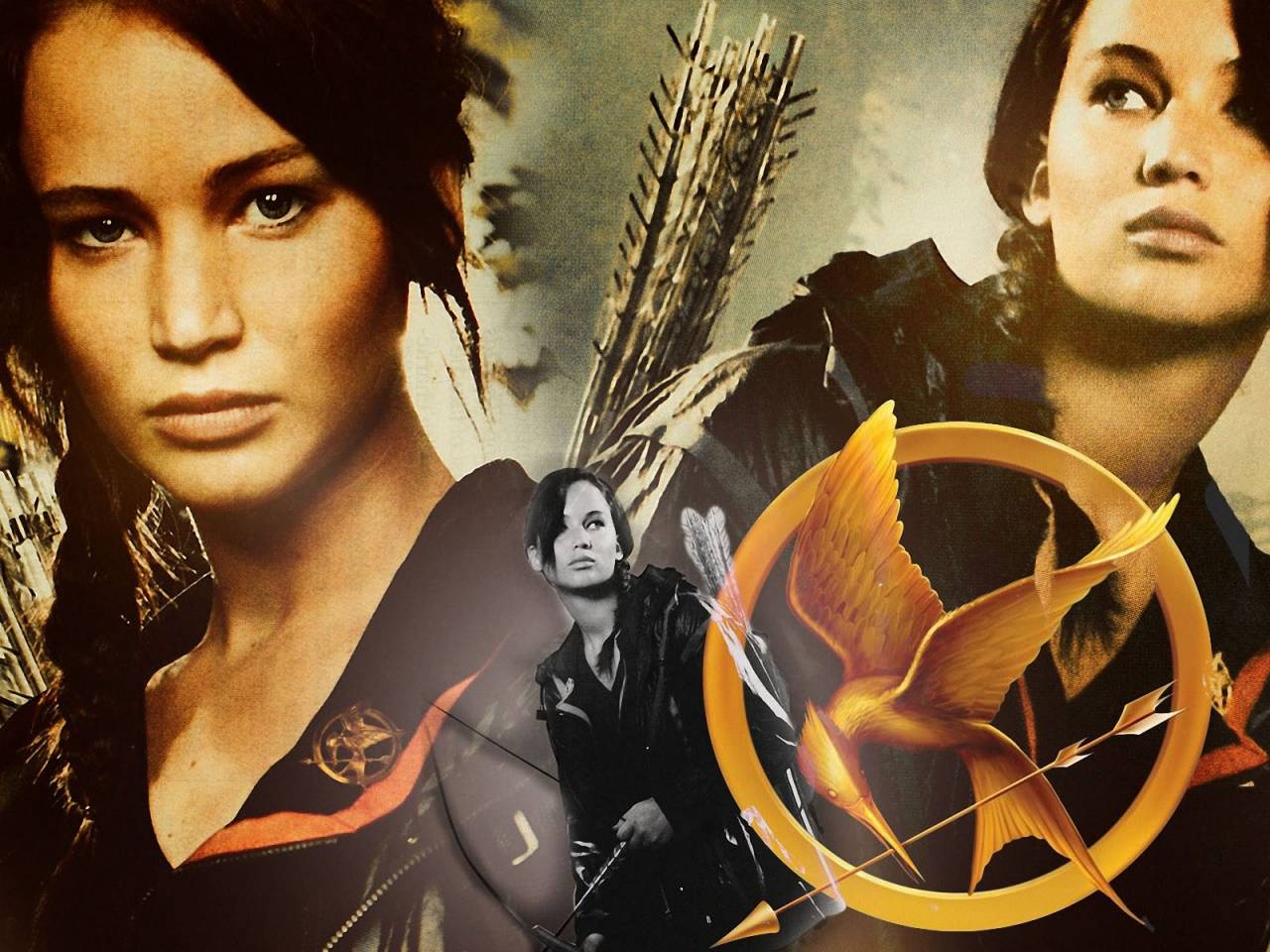 Katniss Hunger Games 1 - HD Wallpaper 