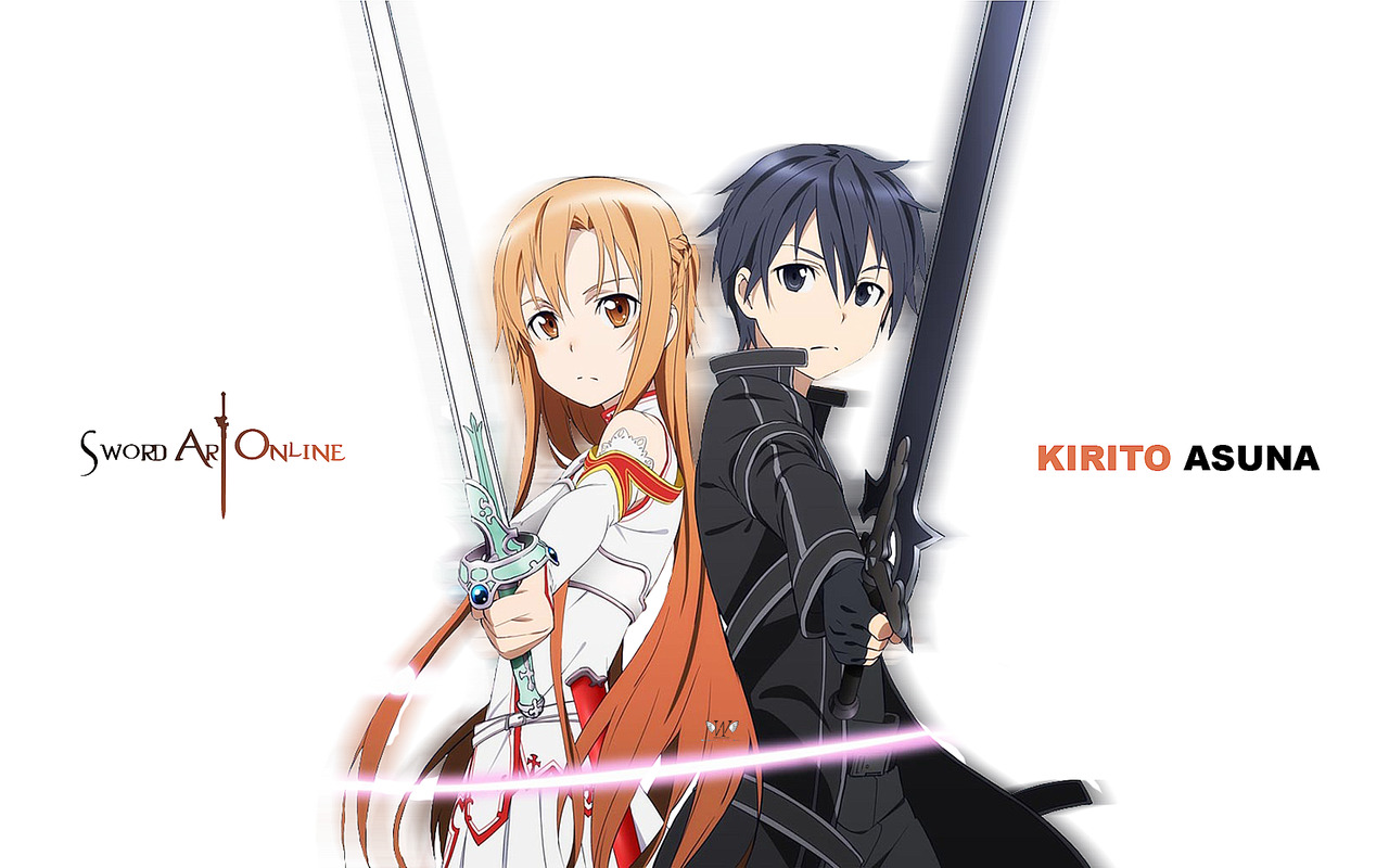 Sword Art Online Kirito Asuna Wallpaper - Kirito And Asuna Png - HD Wallpaper 