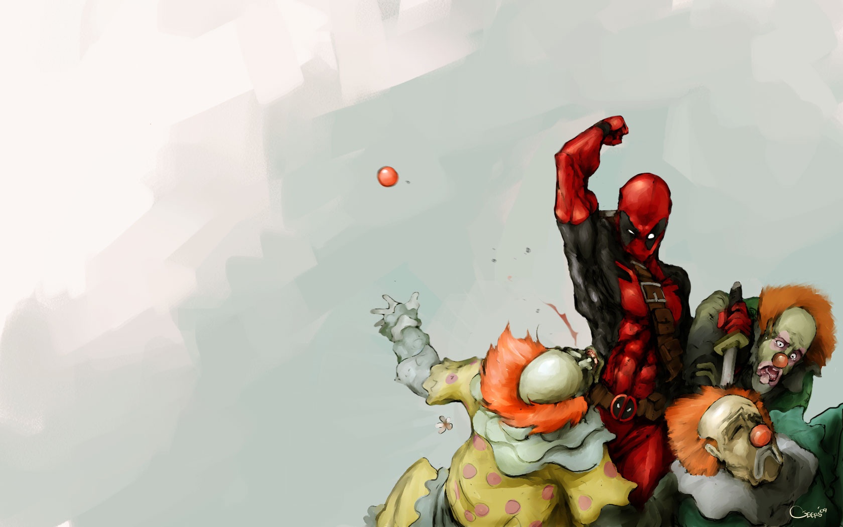 Deadpool Clowns - HD Wallpaper 
