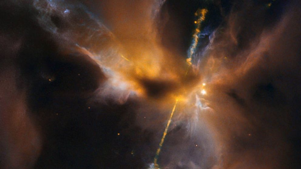 Lightsaber Nebula - HD Wallpaper 