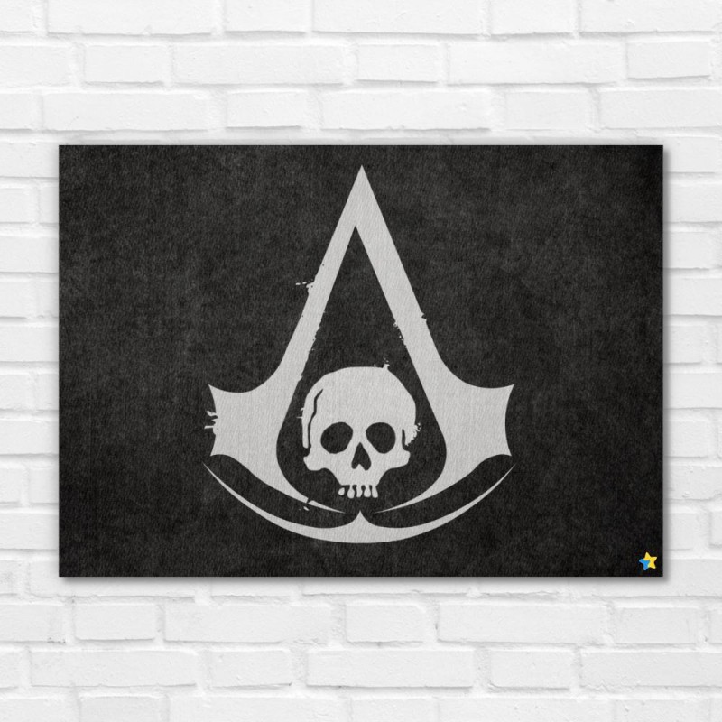 Assassins Creed Black Flag Wallpaper Logo - HD Wallpaper 