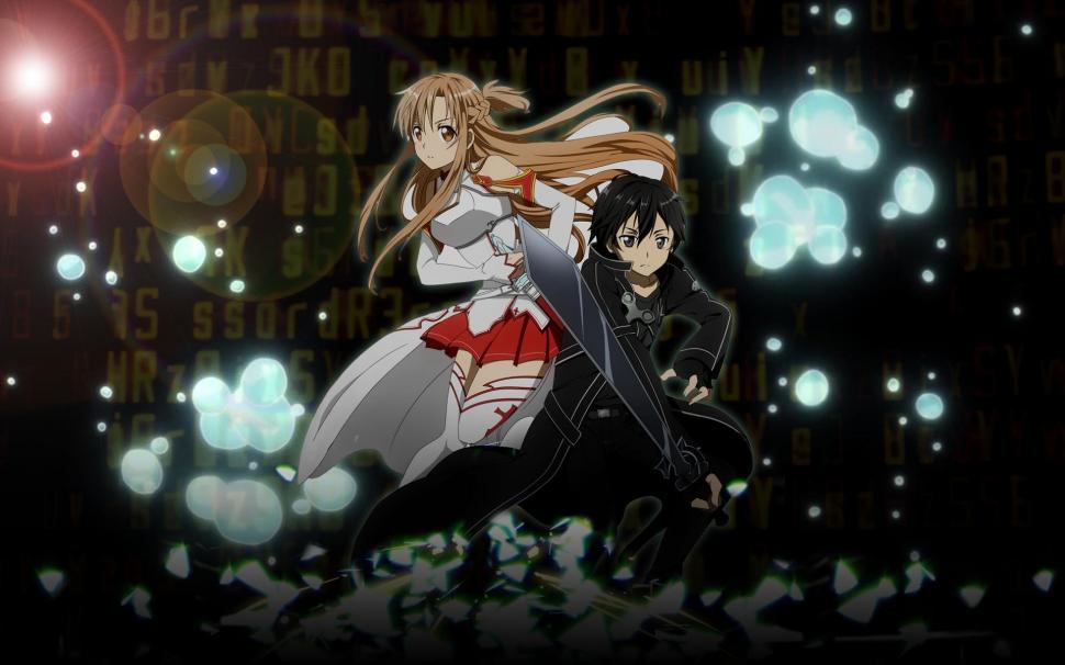 Asuna And Kirito - Kirito X Asuna Sword Art Online - HD Wallpaper 