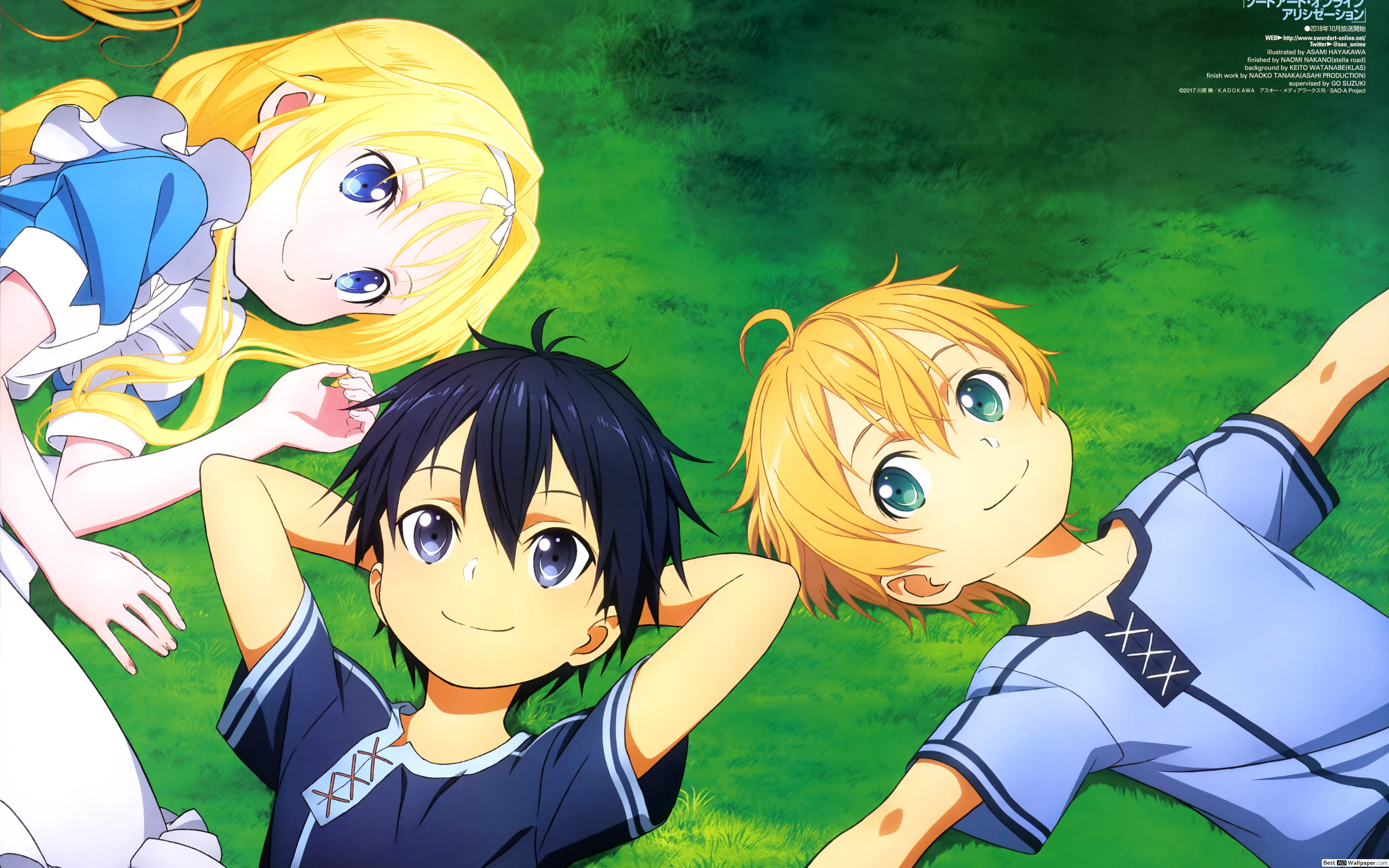 Kirito Alice And Eugeo - HD Wallpaper 