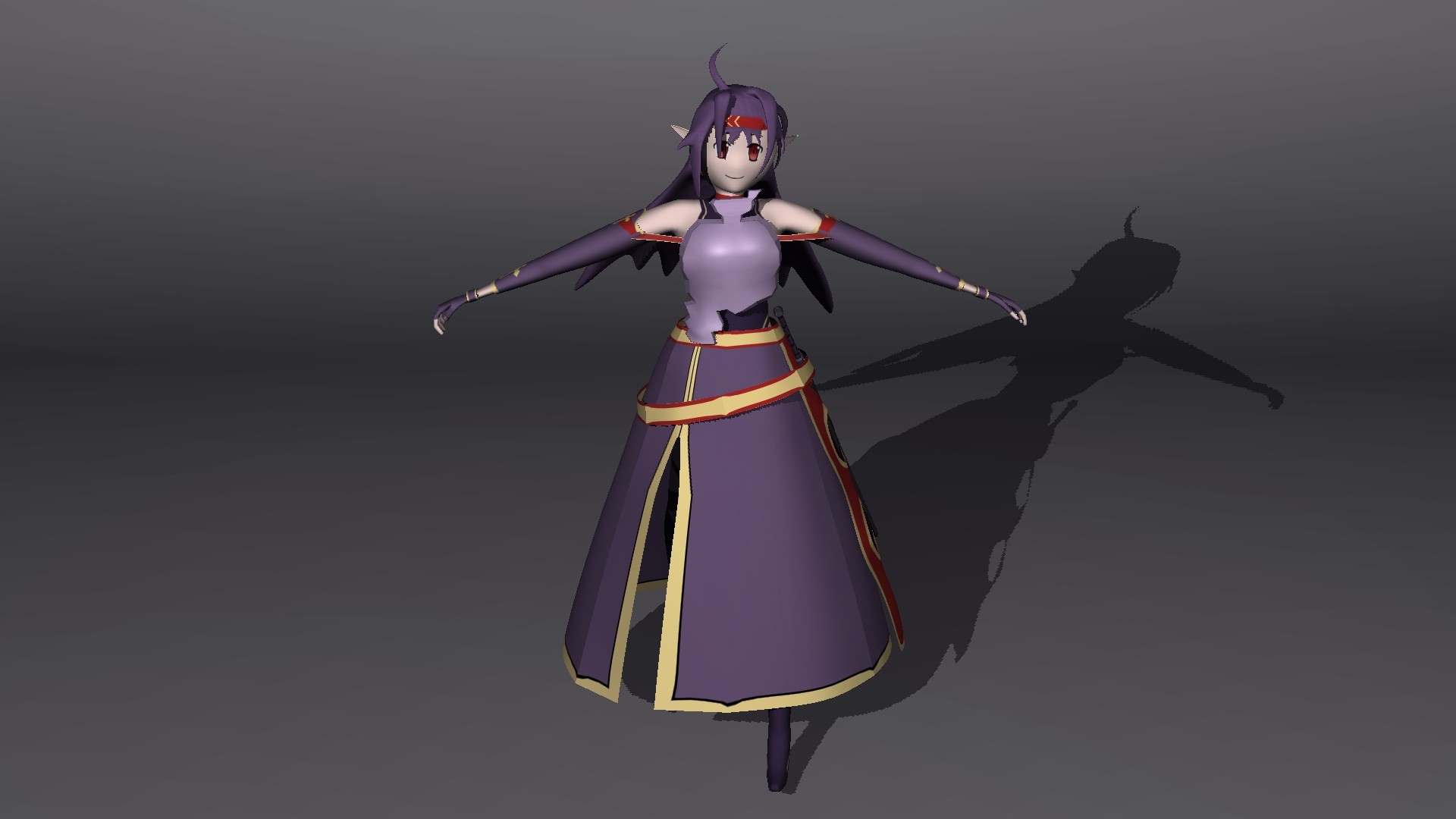 Yuuki Sao 3d Model - HD Wallpaper 