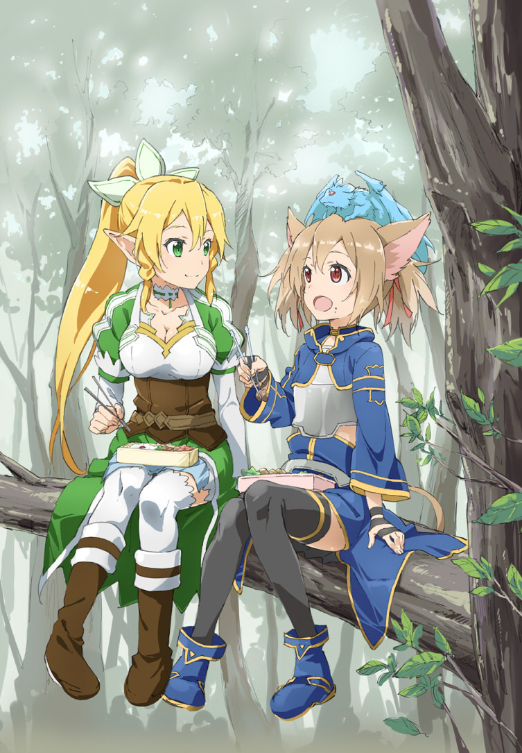Sword Art Online Leafa And Silica - HD Wallpaper 