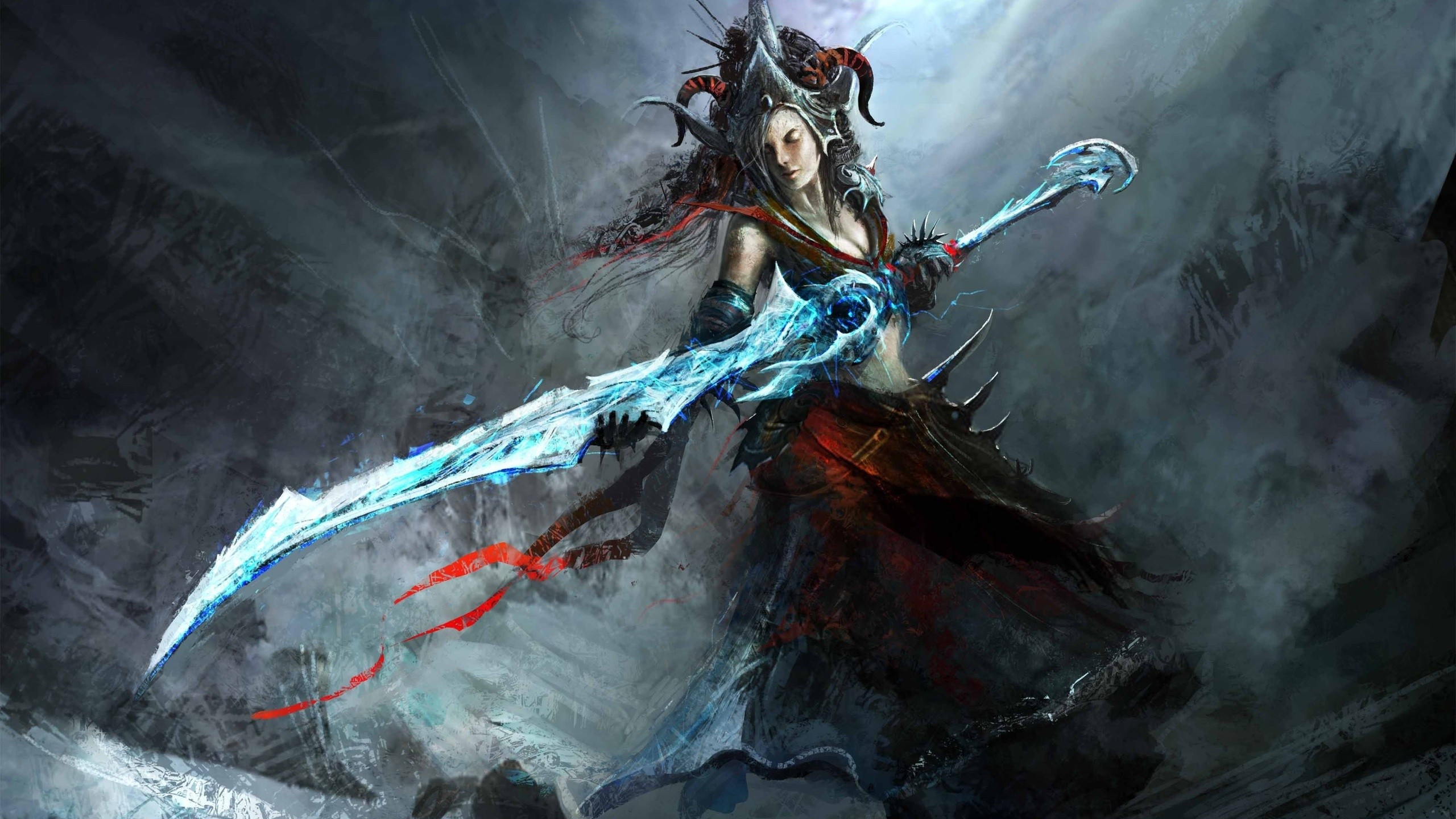 Dragon Sword Fantasy Art - HD Wallpaper 