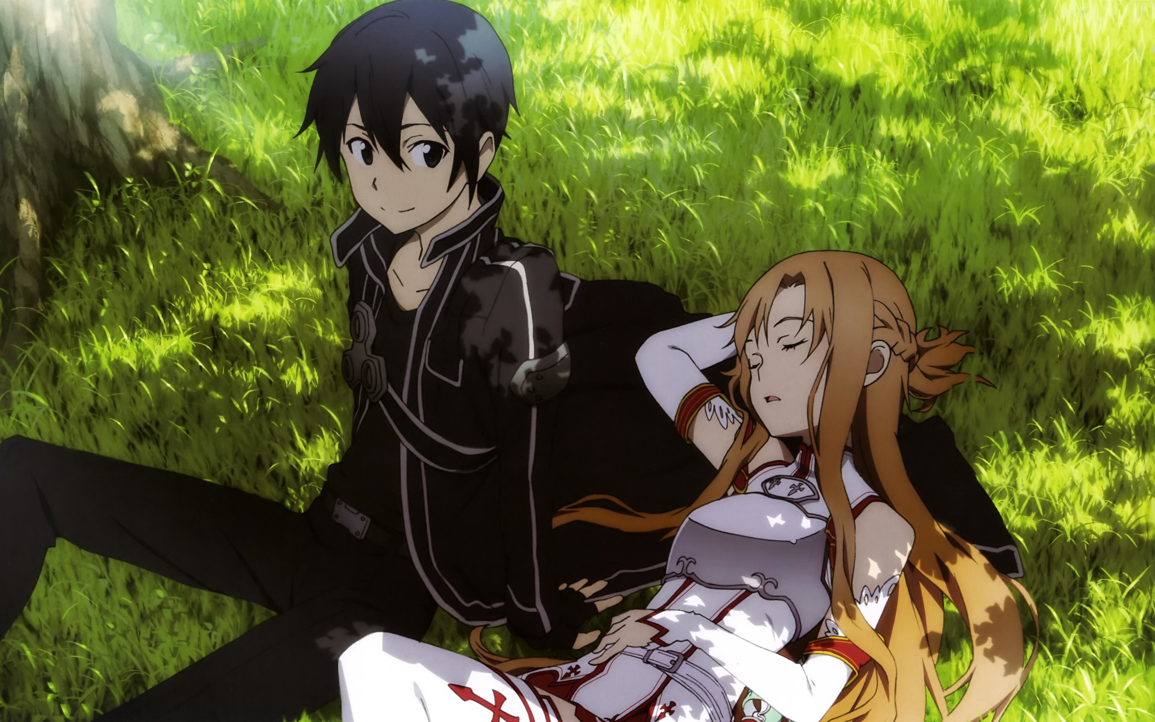 Best Sword Art Online Wallpaper Id Kirito And Asuna 4k 3840x2400 Wallpaper Teahub Io