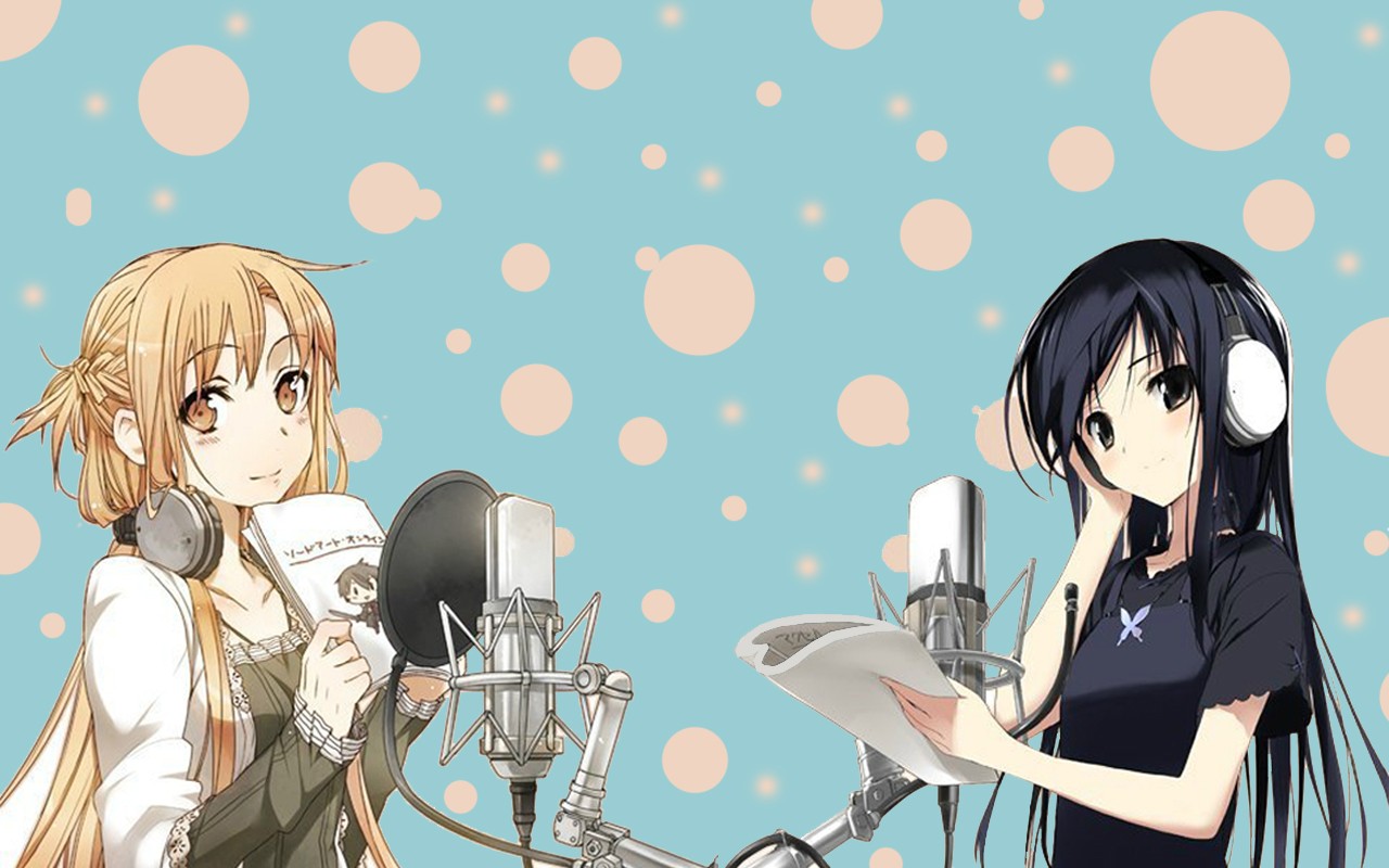 Wallpaper - Anime Girl Voice Acting - 1280x800 Wallpaper Wallpaper - Anime Girl Voice Acting - 1280x800 Wallpaper