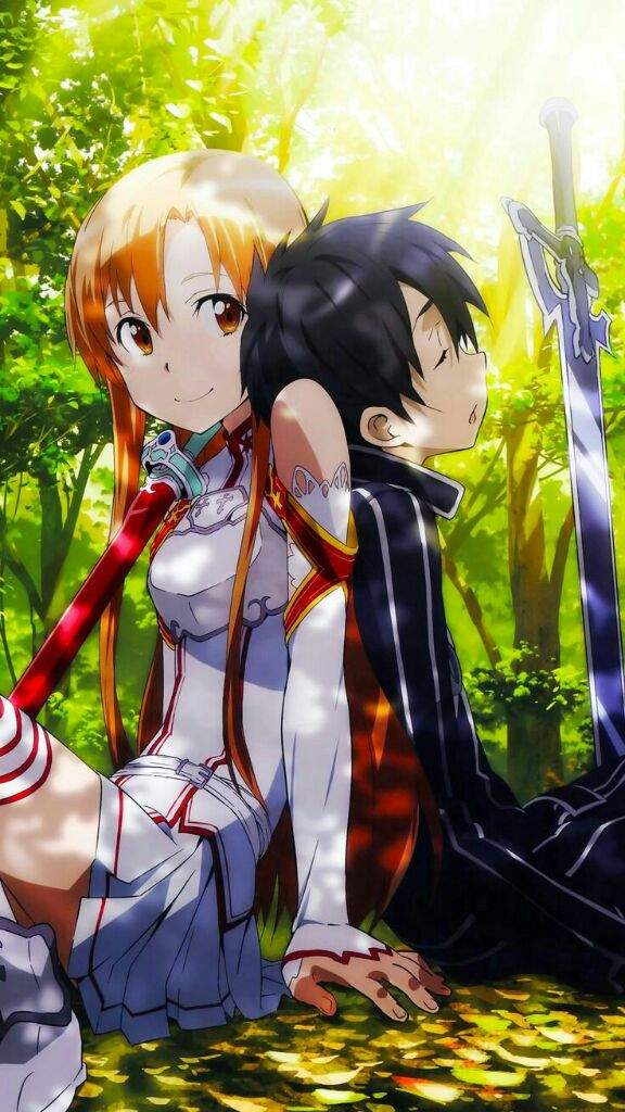 User Uploaded Image - Sword Art Online Kirito Y Asuna - HD Wallpaper 