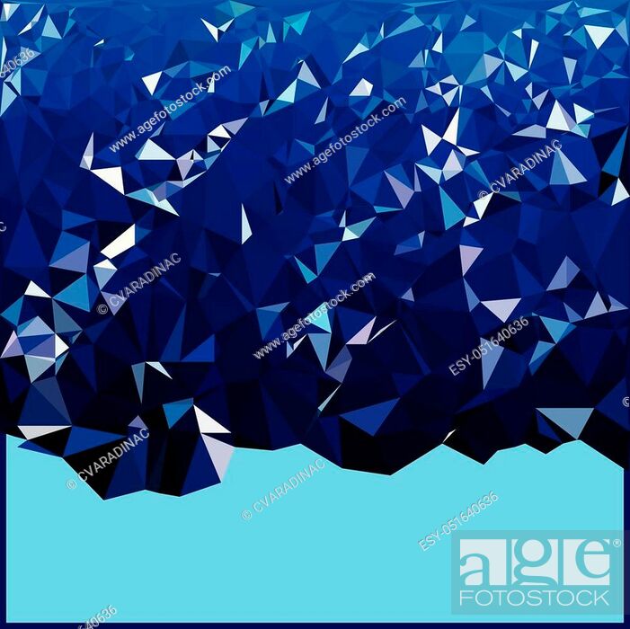 Blue Wallpaper Polygon - Triangle - HD Wallpaper 