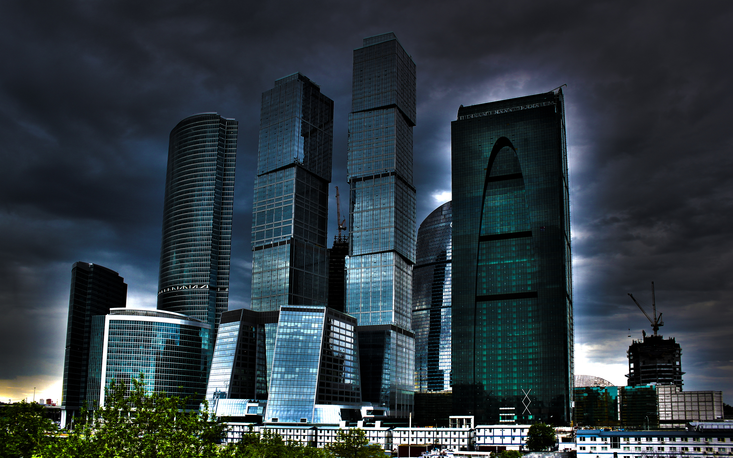 Moscow International Business Center - HD Wallpaper 