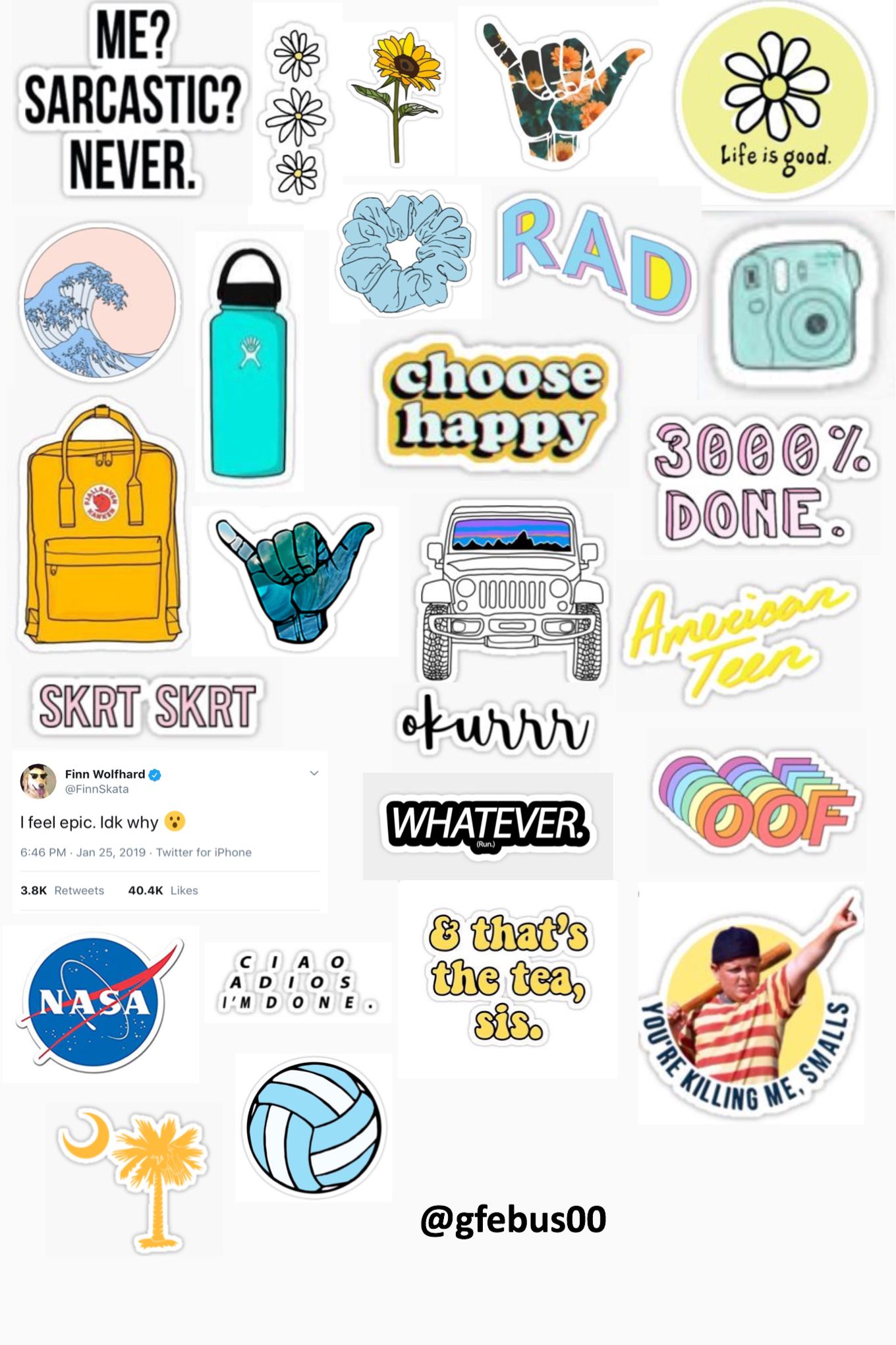 Vsco Aesthetic Sticker Pack - HD Wallpaper 