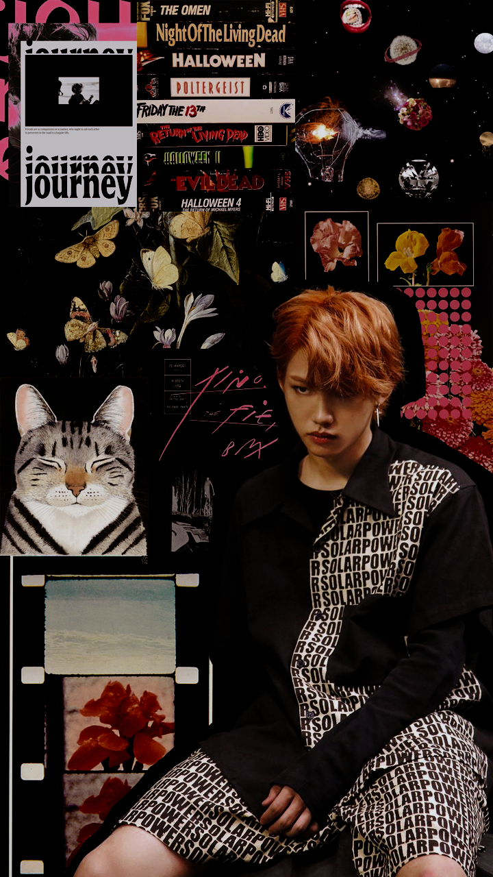 Collage, Dark, And Wallpaper Image - Felix Lockscreen Lee Felix - HD Wallpaper 