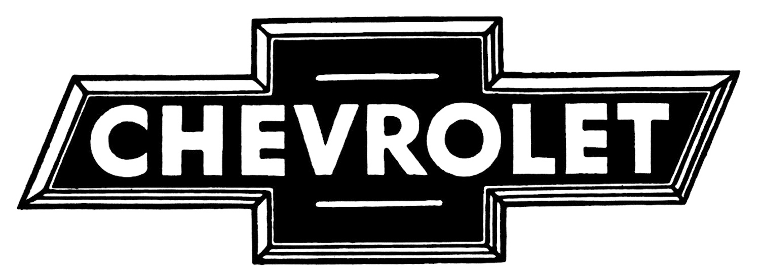 Black And White Chevrolet Logo - HD Wallpaper 