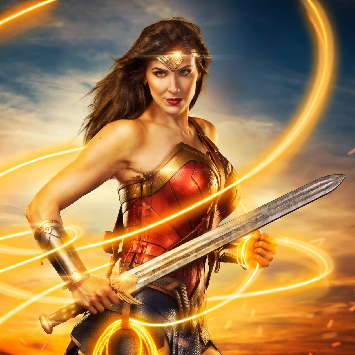 Woman Model, Cosplay, Wonder Woman, Wallpaper - Cool Wonder Woman - HD Wallpaper 