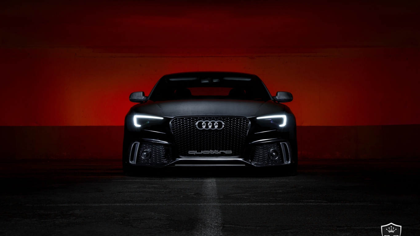 Download Wallpaper Black Audi S5 Front View - Audi Black Wallpaper Hd - HD Wallpaper 