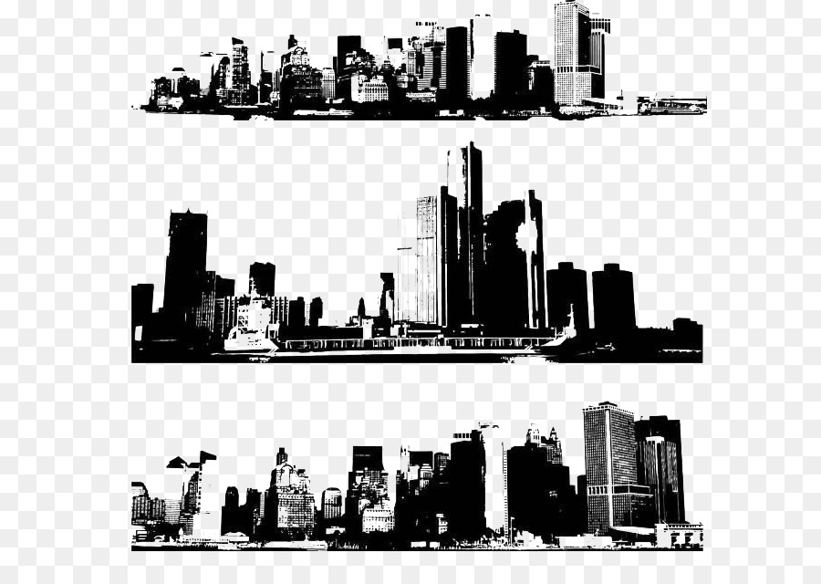 New York City Skyline - Black Silhouette New York Skyline - HD Wallpaper 