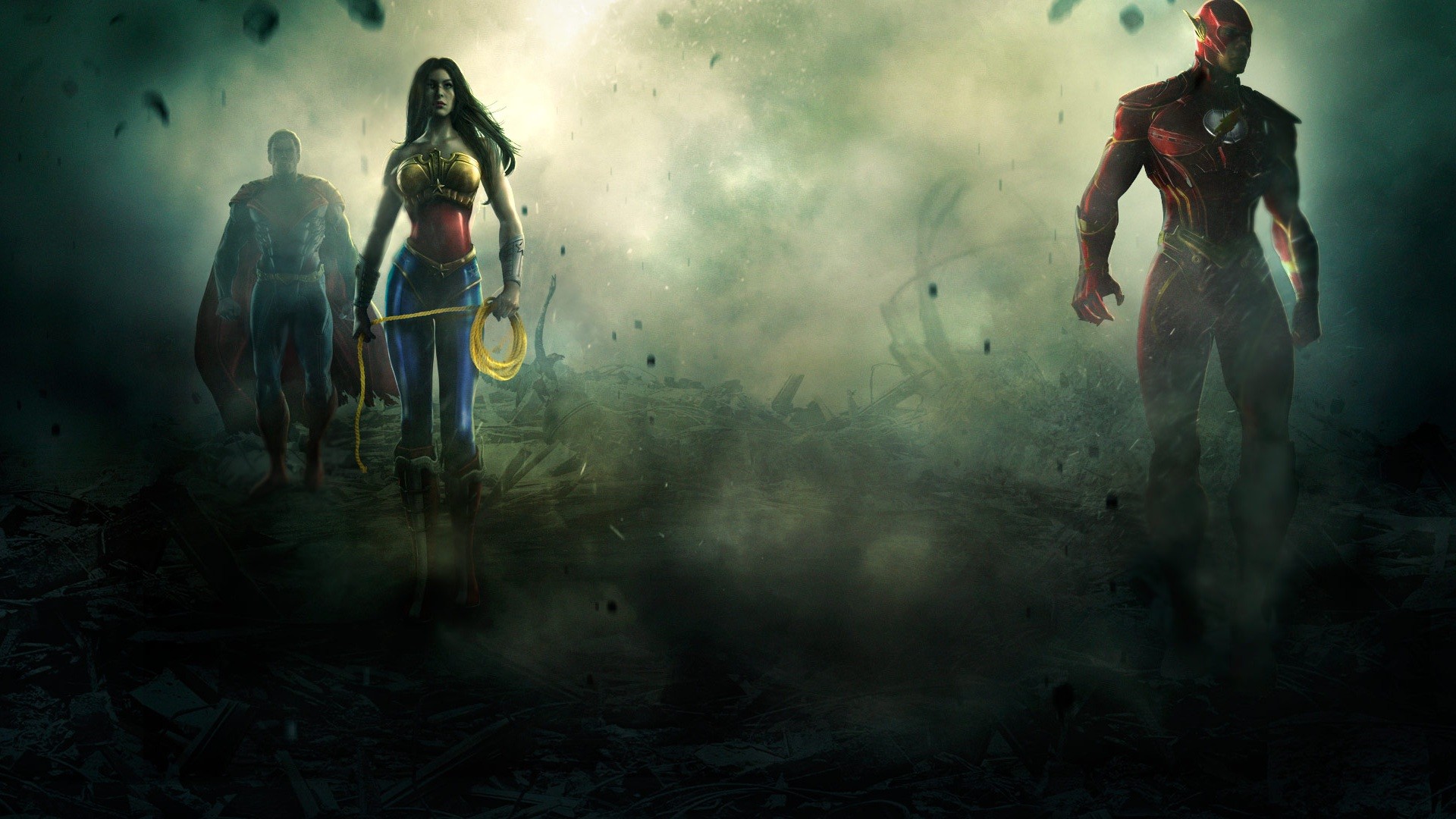 Injustice Gods Among Us Artwork - HD Wallpaper 