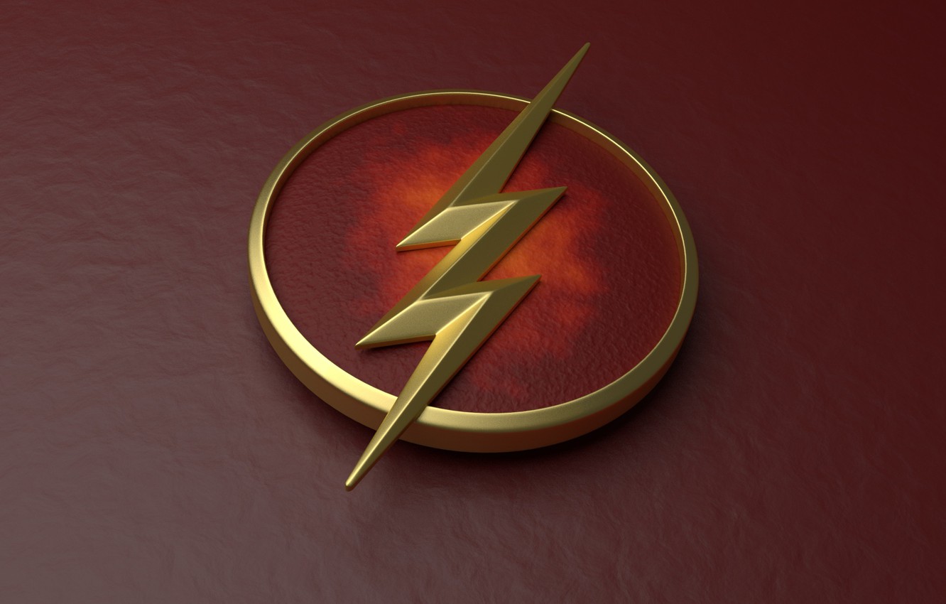 Photo Wallpaper Red, Logo, The Flash, Grant Gustin, - Flash Phone Wallpaper 1080p - HD Wallpaper 