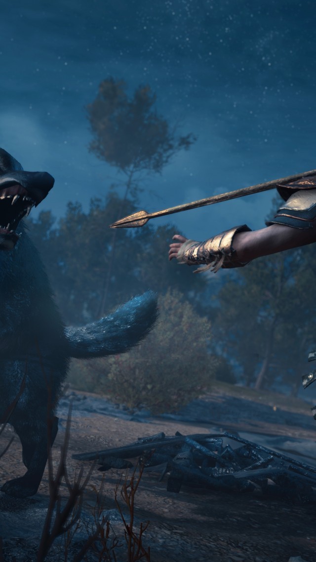 Assassin S Creed Odyssey, Wolf, Arrow - Ассасин Крид Одиссея Бой - HD Wallpaper 