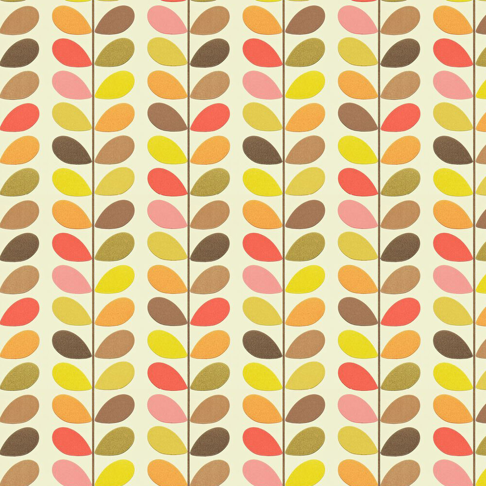 Orla Kiely Multi Stem Wallpaper Seagreen - HD Wallpaper 