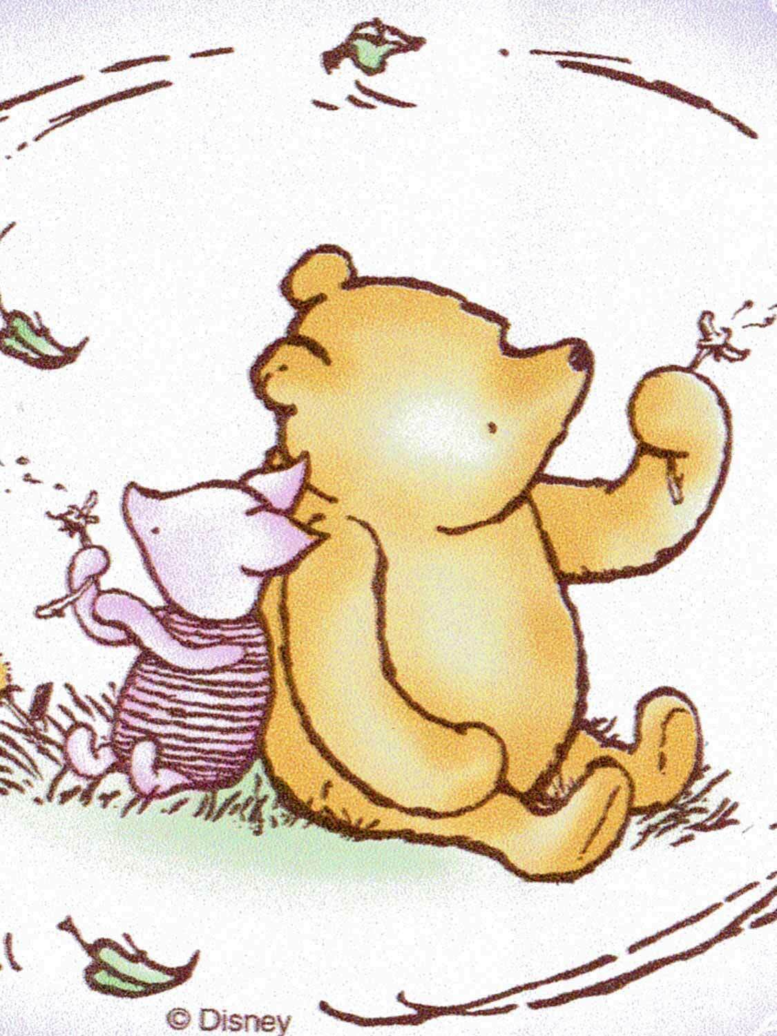 Classic Piglet And Pooh - HD Wallpaper 