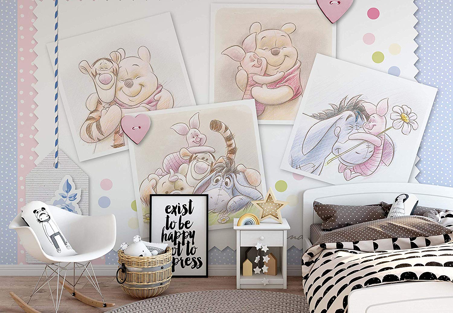 Monochrome Bedroom Prints - HD Wallpaper 