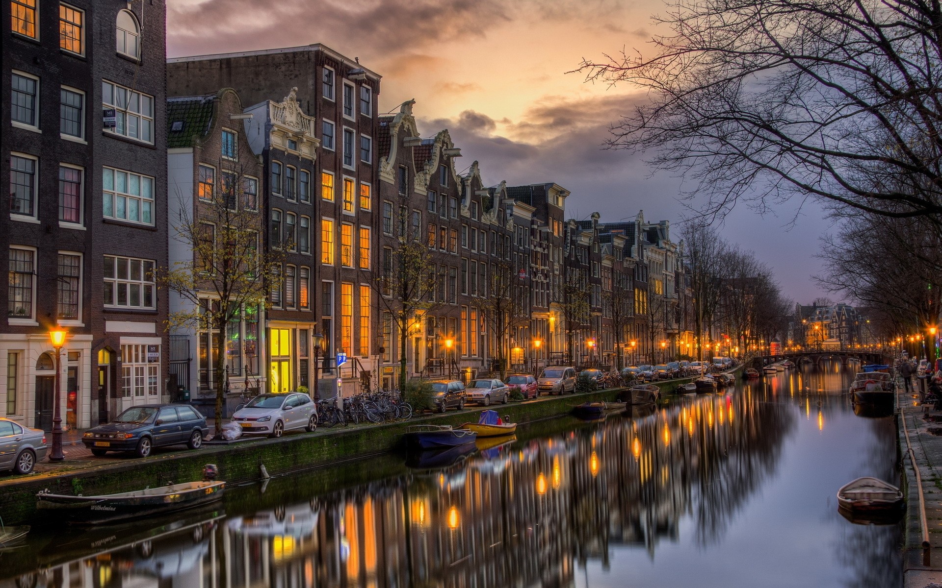 Other City City River Reflection Building Travel Architecture - Amsterdam Hd - HD Wallpaper 