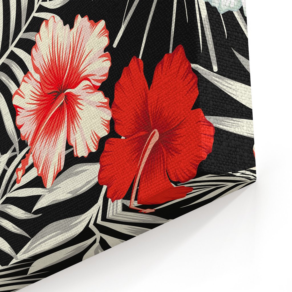 Flower Red Black And White Background - HD Wallpaper 