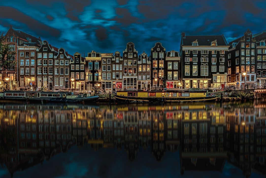 Amsterdam Hd Wallpapers (1080p, 4k) (36661) - Canal House Amsterdam Night - HD Wallpaper 