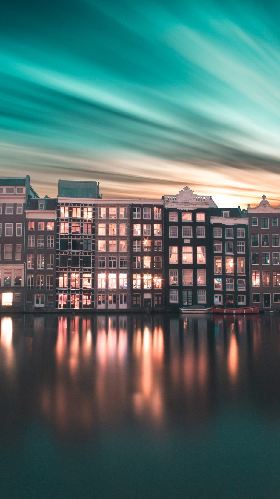 Wallpaper City, Buildings, Gradient, Amsterdam, Netherlands - Best Amsterdam Iphone Wallpaper Hd - HD Wallpaper 